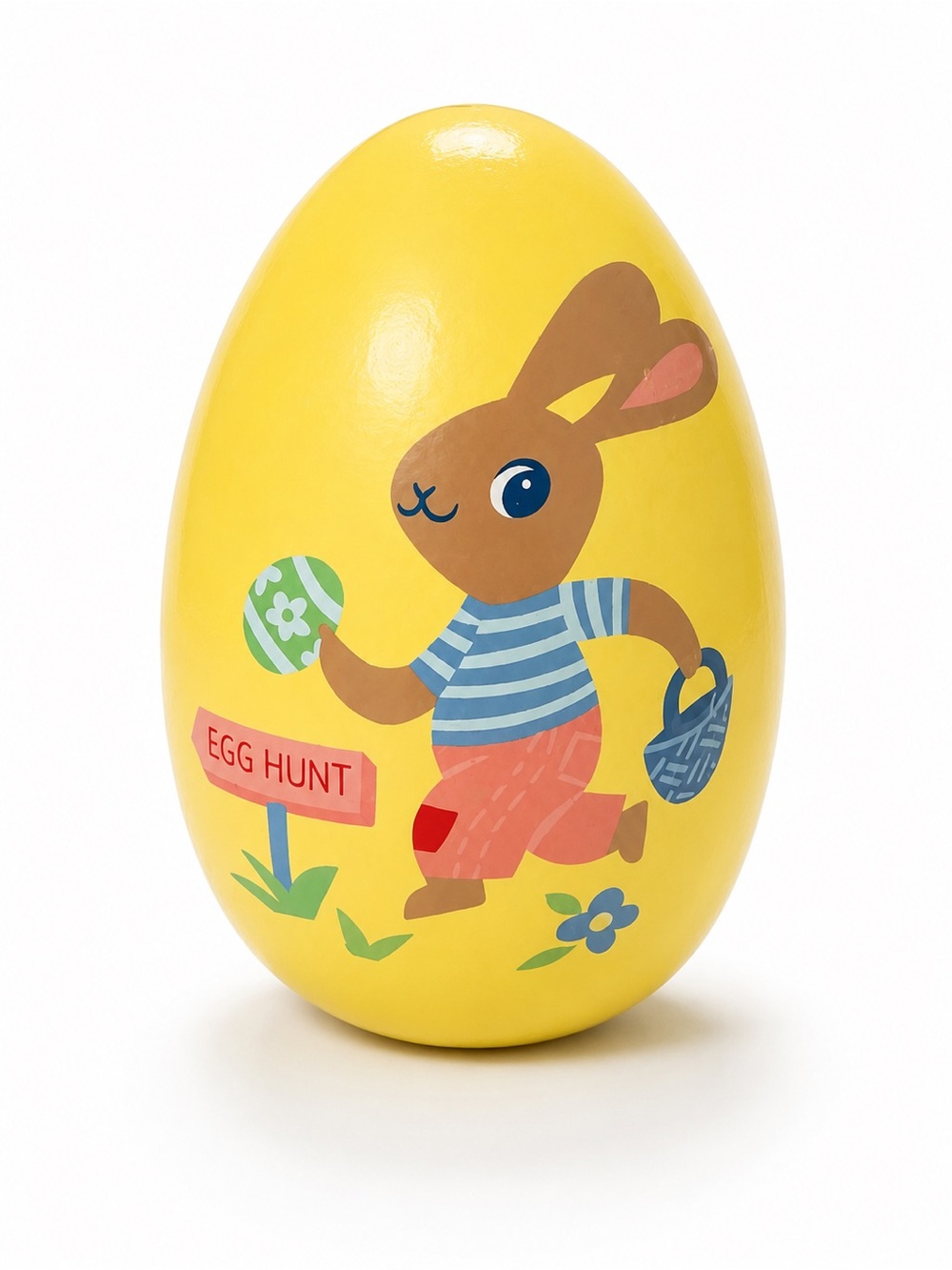 Target Spritz Reversible Bunny Decorative Easter Egg Yellow Plaid 2020